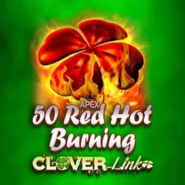 50 Red Hot Burning Clover Links by Novomatic, showcased at luckyvibe.ca – game logo