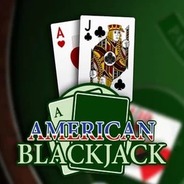 American Blackjack slot logo by Habanero at LuckyVibe Casino