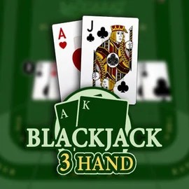 Blackjack 3H (Habanero) online game logo by Habanero on luckyvibe.ca