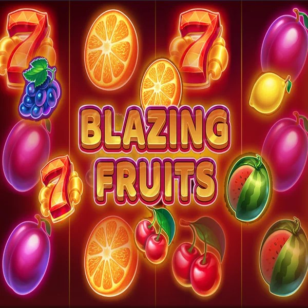 Blazing Fruits online game logo by Inbet Games on luckyvibe.ca