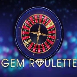 Gem Roulette slot logo by iSoftBet at LuckyVibe Casino