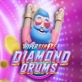 Hyper Strike Diamond Drums logo by Gameburger Studios LuckyVibe Casino