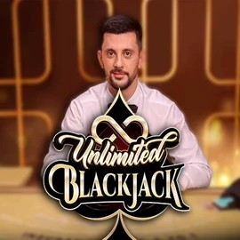 Unlimited Blackjack logo – Live Casino by Ezugi at LuckyVibe Casino